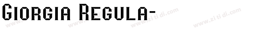 Giorgia Regula字体转换